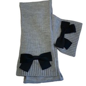 Kate Spade Black and Gray Elegant Scarf Wrap